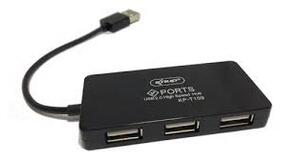 HUB USB 2.0 4 PORTA USB 480 MBPS KNUP- KP-T109