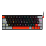 TECLADO MECANICO 60 PCYES KUROMORI BLACK VULCAN - SWITCH BLUE - LED RAINBOW - PTKM60BL