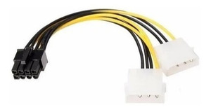 CABO ADAPTADOR 8 PINOS P/ 2 SATA (MOLEX) C/ 18CM DEX - CM-12