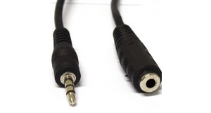 CABO EXTENSOR DE AUDIO STEREO P2 MACHO P/ J2 FEMEA C/ 1,80M ALLTECH