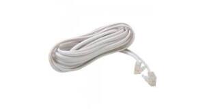 CABO EXTENSOR P/ TELEFONE RJ11 4 VIAS BRANCO C/ 10M STORM - CBTL0010