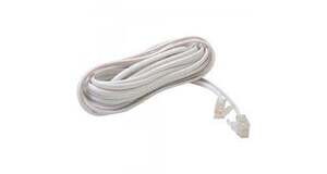 CABO EXTENSOR P/ TELEFONE RJ11 4 VIAS BRANCO C/ 5,0M STORM - CBTL0011