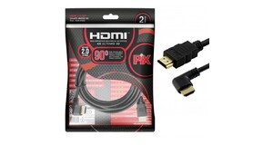 CABO HDMI 4K 2.0 2METROS 90GRAUS EM L IMPORTADO