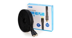 CABO HDMI FLAT 1.4 4K 3D C/ 15,0M E MALHA KNUP