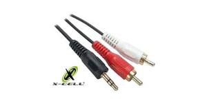 CABO P2ST X 2RCA 5 MTS MOD. XC-P2ST-2RCA.5M X-CELL