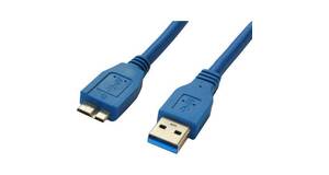 CABO USB-A X MICRO USB 3.0 PARA HD EXTERNO 50CM AZUL