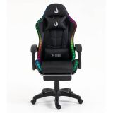 Cadeira Gamer Rise Mode X05 ARGB, Angulo Ajustavel, Apoio p/ Pes, Ate 120Kg, Preta - RM-CG-X05-BK-ARGB