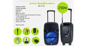 CAIXA DE SOM AMPLIFICADA BLUETOOTH  / 12