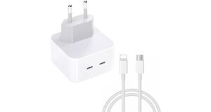 CARREGADOR IPHONE 15 35W TURBO USB-C FONTE+CABO PARALELO