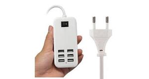 CARREGADOR USB C/ 6 PORTAS CABO DE 1,5M XM-30740