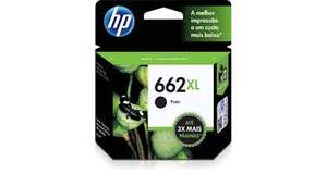 CARTUCHO DE TINTA HP 662 XL PRETO (CZ105AB) - 6,5ML