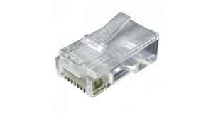 CONECTOR RJ45 8P8C CAT5E P/ REDE (PCT C/ 100 PCS) EMBALAGEM PLASTICA CONT-RJ45P1K EXBOM - 3134