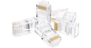 CONECTOR RJ45 8P8C P/ REDE (PCT C/ 100 PCS) CONT-RJ45P100 EXBOM - 2943