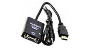 CONVERSOR HDMI MACHO X VGA FEMEA C/ AUDIO XTRAD - XT-2085 / DEX - AD-902 / LELONG - LE-5414 / SHINKA - HD-V