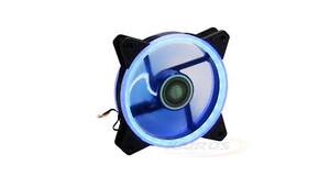 COOLER FAN 120MM X 120MM C/ 30 LEDS AZUL DUPLA FACE DEX - DX-12D