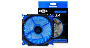 COOLER FAN 120MM X 120MM C/ 32 LEDS AZUIS DEX - DX-12H