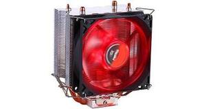 COOLER P/ PROCESSADOR INTEL / AMD C/ LED E 1 FAN 92MM DEX - DX-9000 VERMELHO