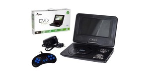 DVD PORTATIL COM TV E GAMES USB/SD KP-D114 KNUP