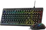 Kit Gamer Teclado e Mouse Redragon S141 RGB USB - Preto CLONE