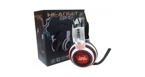 FONE DE OUVIDO HEADSET GAMER P2 CABO 2,2M KP-400 KNUP BRANCO