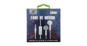 FONE DE OUVIDO P2 STEREO XC-F-12 P/B BRANCO