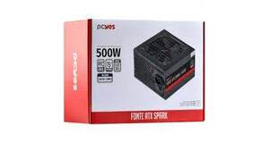 FONTE ATX 500W SPARK 75+ - PFC ATIVO - CABOS FLAT - PXSP500WPT