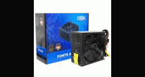 FONTE ATX 550W 80 PLUS BRONZE PFC ATIVO COOLER DE 12CM C/ CABO DEX - DX-550