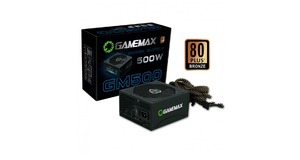 FONTE DE ALIMENTAÇÃO GAMEMAX GM500 500W  80 PLUS