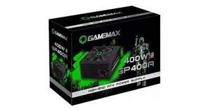 FONTE DE ALIMENTACAO GAMEMAX GP400A 400W BOX 80 PLUS BRONZE C/PFC C/CABO