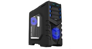 GABINETE GAMEMAX G530B LATERAL ACRILICO  3 FANS LEDS AZUL