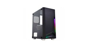 GABINETE GAMER ATX/ MICRO ATX/ ITX SEM FONTE HAWK III CG-03Q1 PRETO/RGB K-MEX