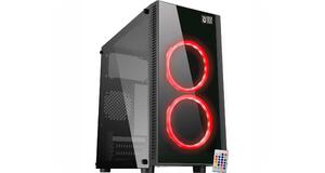 GABINETE GAMER K-MEX CG-03RA NARNIA III 2 FANS RGB C/CONTROLE FRONTAL USB 3.0/2.0 FRENTE/LATERAL VIDRO FUME S/FONTE