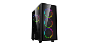 GABINETE GAMER MICRO ATX/ ATX/ ITX SEM FONTE DRACO XD PRETO GAMEMAX