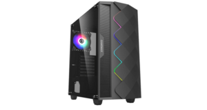 GABINETE GAMER MICRO ATX/ ATX/ ITX SEM FONTE GMX DIAMOND 3601 PRETO GAMEMAX