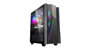 GABINETE GAMER MICRO ATX/ ATX/ ITX SEM FONTE TYPHOON PRETO GAMEMAX