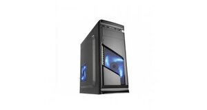 GABINETE GAMER MICRO ATX/ ATX SEM FONTE SOLID SNAKE CG-02R6 PRETO/LED AZUL K-MEX