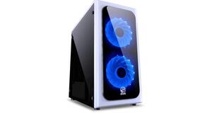 GABINETE GAMER PCYES MID-TOWER VENUS BRANCO 1 FANS LED