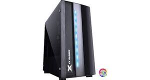 GABINETE GAMER VINIK SPECTRUM PRETO FRONTAL FITA LED 7 CORES RGB FRONTAL FULL WINDOW ACRILICO USB 3.0 S/FONTE