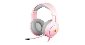 HEADSET GAMER REDRAGON MENTO, RGB, DRIVERS 50MM, ROSA, H270-P