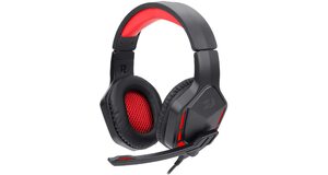 HEADSET GAMER REDRAGON THEMIS 2 PRETO E VERMELHO P2 COM MICROFONE SEM LED - H220N