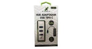 HUB ADAPTADOR TIPO-C USB 3.0 EXTENSÃO 4 PORTAS HIGH SPEED HD XC-HUB-10