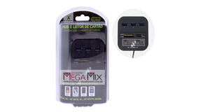 HUB USB 2.0 3 PORTAS + LEITOR DE CARTÃO DE MEMÓRIA XC-HUB-8 - X-CELL