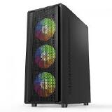 GABINETE LIKETEC STORM 3X FAN RAINBOW, SENDO GABINETE GAMER ATX