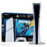CONSOLE SONY PLAYSTATION 5 SLIM CFI-2115B EDIÇÃO DIGITAL 825GB SSD 4K + FORTNITE FLOWERING  6MESES GARANTIA