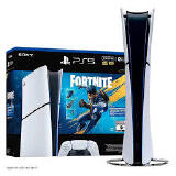 CONSOLE SONY PLAYSTATION 5 SLIM CFI-2115B EDIÇÃO DIGITAL 825GB SSD 8K + FORTNITE  6 MESES DE GARANTIA