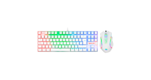 KIT GAMER REDRAGON TECLADO K552W-RGB E MOUSE M607W - BRANCO (K552RGB-BA-W-SP)