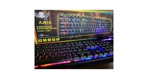 KIT GAMER TECLADO RGB + MOUSE GAMER COM FIO AJ019