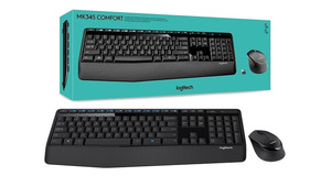 KIT TECLADO E MOUSE LOGITECH WIRELESS MULTIMIDIA MK345 PRETO