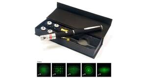 LASER POINTER VERDE LANTERNA 5000MW COM 5 EFEITOS DE ILUMINAÇÃO