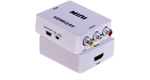 MINI ADAPTADOR CONVERSOR D HDMI P/ VIDEO 3RCA AV CABO HDMI